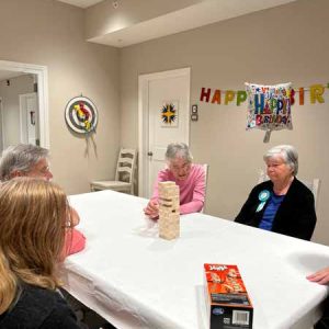 old adults playing mind games